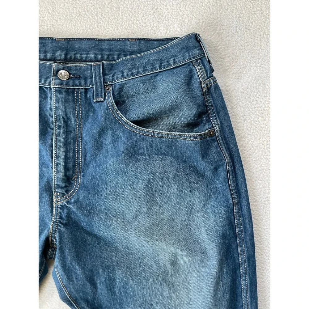 8 Pocket 90s Y2k Levi's Mens 38 x 30 569 Loose Straight Jeans Blue Medium Wash
